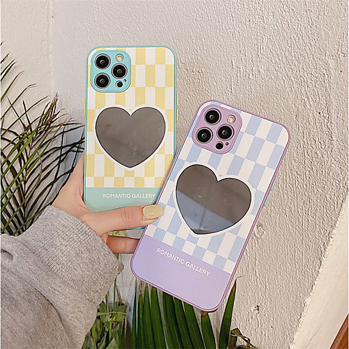 

Phone Case For Apple Back Cover iPhone 12 Pro Max 11 SE 2020 X XR XS Max 8 7 Shockproof Dustproof Heart Geometric Pattern TPU