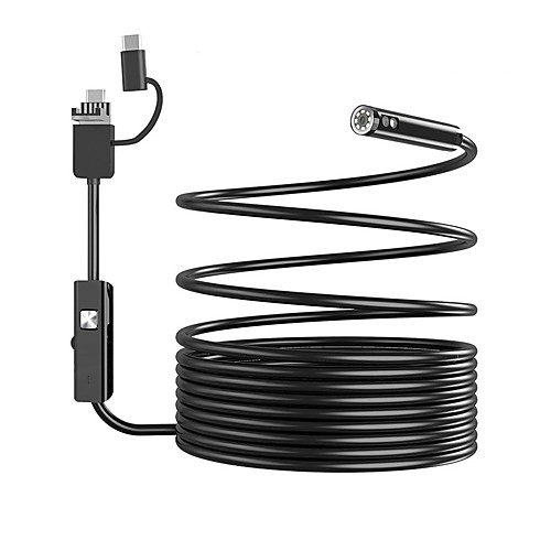

8 MM 2.0MP High Definition Camera three-in-one industrial pipeline inspection of carbon deposition in automotive engine repair double-lens Endoscope 10m hard wire