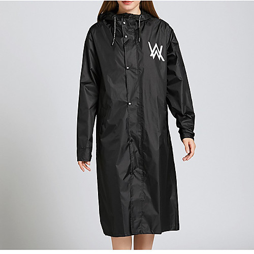 

Women's Coat Rainy Days / Wet Road All Seasons Long Coat V Neck Standard Fit Casual Jacket Solid Color Modern Style