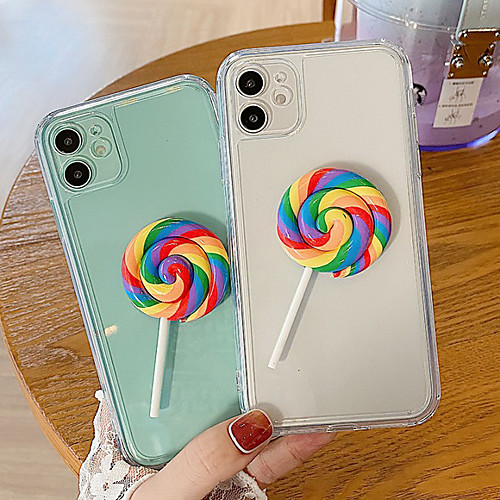 

Phone Case For Apple Back Cover iPhone 12 Pro Max 11 SE 2020 X XR XS Max 8 7 Shockproof Dustproof Cartoon Food TPU