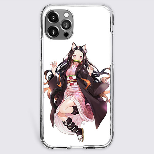 

Demon Slayer: Kimetsu no Yaiba Cartoon Characters Phone Case For Apple iPhone 12 Pro Max 11 SE 2020 X XR XS Max 8 7 iPhone 12 iPhone 11 Unique Design Protective Case Shockproof Dustproof Back Cover