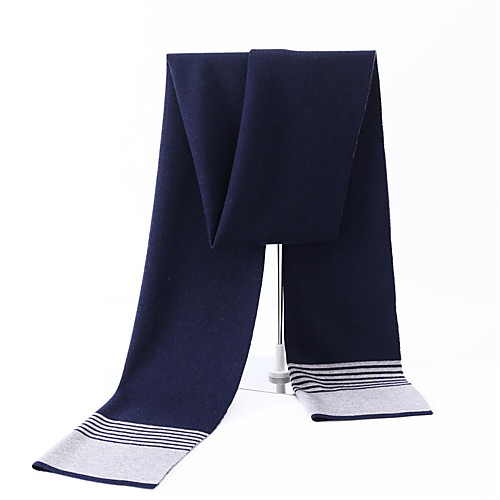 

Men's Rectangle Scarf Daily As Per Picture Scarf Striped