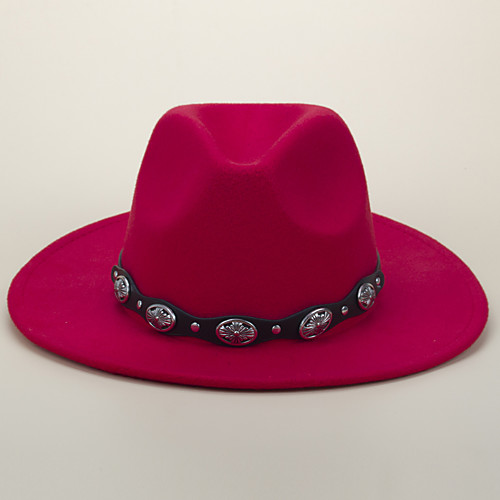 

Women's Bucket Hat Dailywear Festival Buckle Solid Color Wine Beige Hat / Coffee / Black / Red / Blue / Green