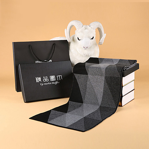 

Men's Rectangle Scarf Daily As Per Picture Scarf Lattice