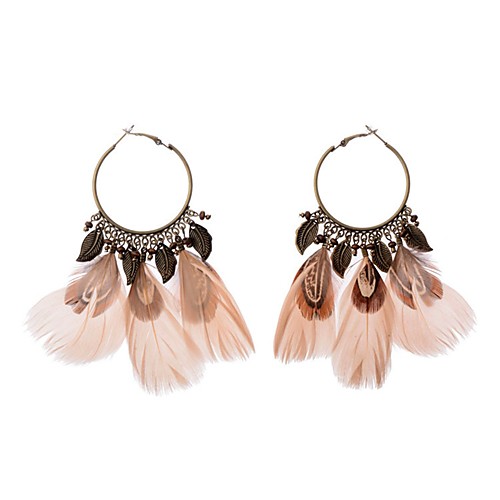 

Women's Earrings Stylish Cute Feather Earrings Jewelry Blue / Coffee For Street Date