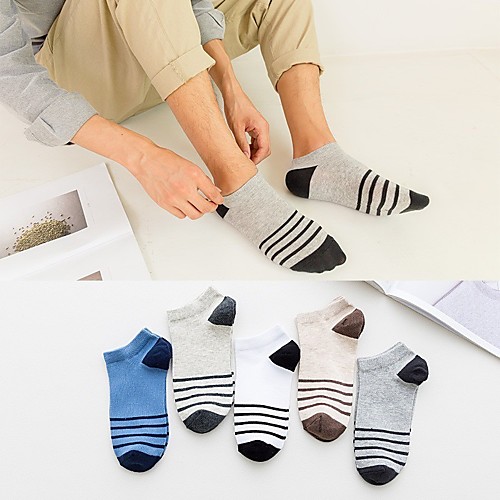 

Men's Socks Mixed Color / Sports and Outdoors Socks Medium Athleisure Multi color 5 Pairs