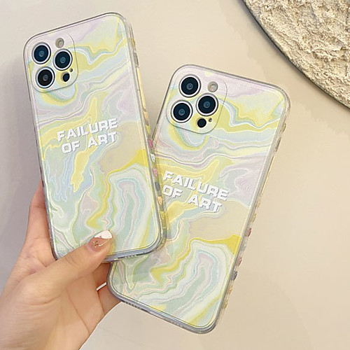 

Phone Case For Apple Back Cover iPhone 12 Pro Max 11 SE 2020 X XR XS Max 8 7 Shockproof Dustproof Geometric Pattern TPU