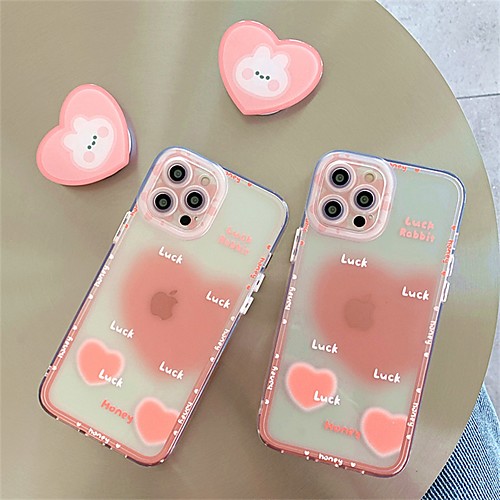 

Phone Case For Apple Back Cover iPhone 12 Pro Max 11 SE 2020 X XR XS Max 8 7 Shockproof Dustproof with Stand Heart TPU
