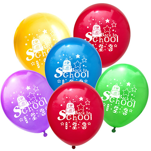 

16-inch letter back to school aluminum foil latex balloons school back to school season, school season party decoration