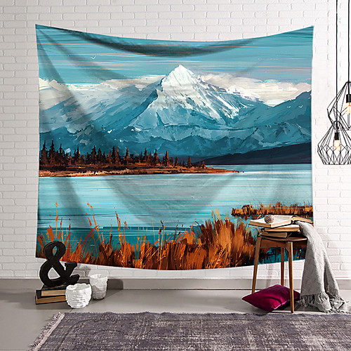 

Landscape Wall Tapestry Art Decor Blanket Curtain Hanging Home Bedroom Living Room Decoration Polyester Lake Forest