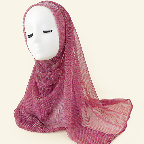 

Women's Hijab Casual / Daily Toast Scarf Solid Colored