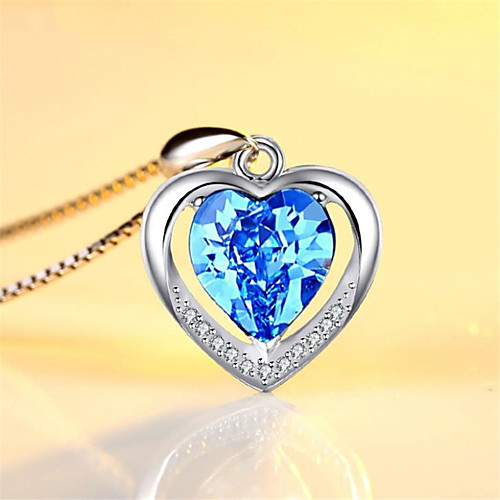 

White Synthetic Diamond Pendant Necklace Chain Necklace Rolo Letter Punk Trendy Casual / Sporty Fashion Copper Silver Plated Silver 405 cm Necklace Jewelry 1pc For Anniversary Sport Street Birthday