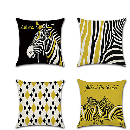 

Zebra Double Side Cushion Cover 1PC Soft Decorative Square Throw Pillow Cover Cushion Case Pillowcase for Bedroom Livingroom Superior Quality Machine Washable Outdoor Cushion for Sofa Couch Bed Chair