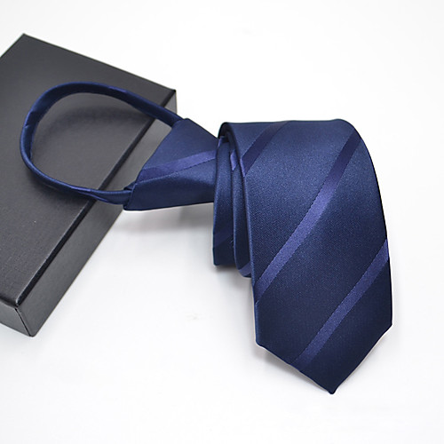 

Men's Party Necktie - Print Stylish / Pure Color / Zipper