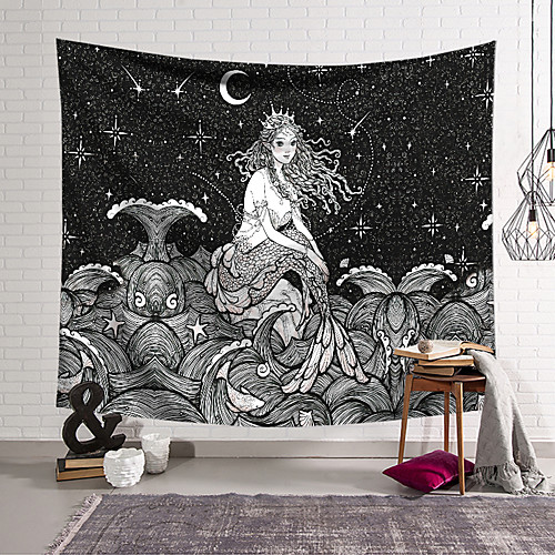 

Mermaid Wall Tapestry Art Decor Blanket Curtain Hanging Home Bedroom Living Room Decoration Polyester