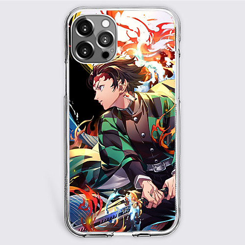 

Demon Slayer: Kimetsu no Yaiba Cartoon Characters Phone Case For Apple iPhone 12 Pro Max 11 SE 2020 X XR XS Max 8 7 iPhone 12 iPhone 11 Unique Design Protective Case Shockproof Dustproof Back Cover