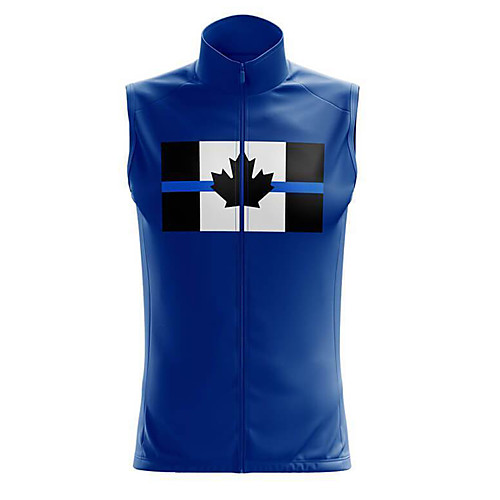 

21Grams Women's Sleeveless Cycling Jersey Summer Spandex Blue Canada Bike Top Mountain Bike MTB Road Bike Cycling Quick Dry Moisture Wicking Sports Clothing Apparel / Stretchy / Athleisure