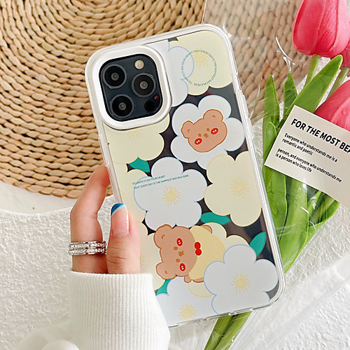 

Phone Case For Apple Back Cover iPhone 12 Pro Max 11 SE 2020 X XR XS Max 8 7 Shockproof Dustproof Graphic Flower TPU