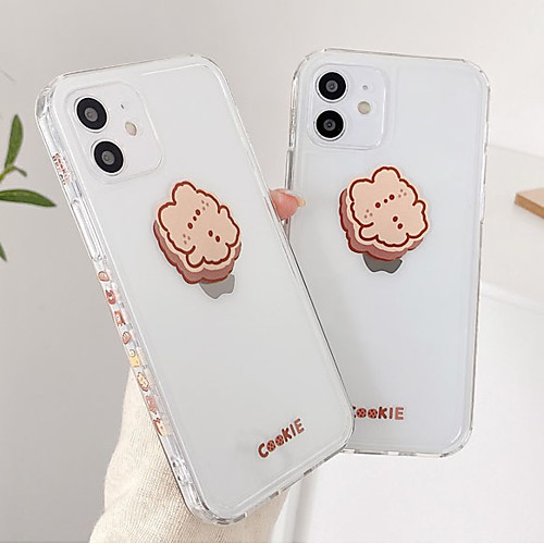 

Phone Case For Apple Back Cover iPhone 12 Pro Max 11 SE 2020 X XR XS Max 8 7 Shockproof Dustproof Transparent Geometric Pattern TPU