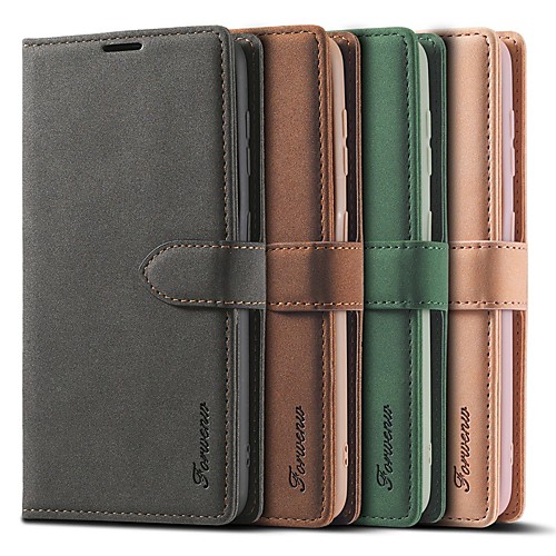 

Phone Case For Samsung Galaxy Full Body Case S21 S21 Plus S21 Ultra Galaxy A52 Galaxy A72 S20 S20 Plus S20 ultra S20 FE 5G Galaxy A71 Wallet Card Holder Shockproof Solid Colored PU Leather