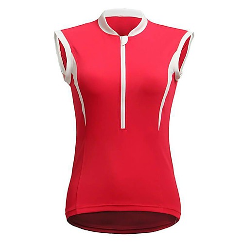 

21Grams Women's Sleeveless Cycling Jersey Summer Spandex Red Solid Color Bike Top Mountain Bike MTB Road Bike Cycling Quick Dry Moisture Wicking Sports Clothing Apparel / Stretchy / Athleisure