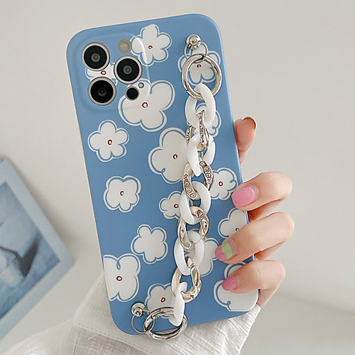 

Phone Case For Apple Back Cover iPhone 12 Pro Max 11 SE 2020 X XR XS Max 8 7 Shockproof Dustproof Geometric Pattern Flower TPU
