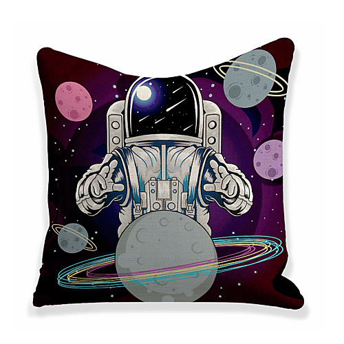 

Astronaut Double Side Cushion Cover 1PC Soft Decorative Square Throw Pillow Cover Cushion Case Pillowcase for Bedroom Livingroom Superior Quality Machine Washable Outdoor Cushion for Sofa Couch Bed Chair