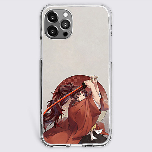 

Demon Slayer: Kimetsu no Yaiba Cartoon Characters Phone Case For Apple iPhone 12 Pro Max 11 SE 2020 X XR XS Max 8 7 Unique Design Protective Case Shockproof Dustproof Back Cover TPU