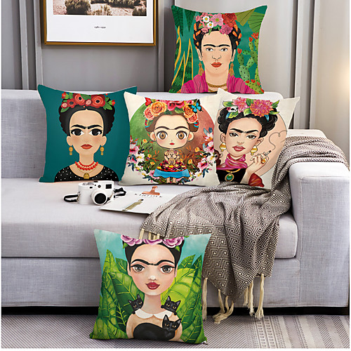 

Fantasy Double Side Cushion Cover 5PC Soft Decorative Square Throw Pillow Cover Cushion Case Pillowcase for Bedroom Livingroom Superior Quality Machine Washable Outdoor Cushion for Sofa Couch Bed Chair