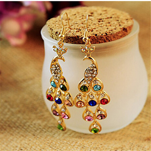 

Women's Cubic Zirconia Drop Earrings Vintage Style Fashion Stylish Earrings Jewelry Rainbow color For Date Vacation Birthday Festival 1 Pair