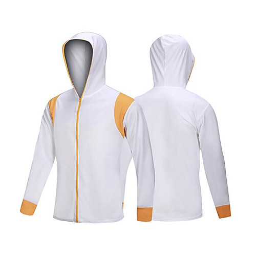 

CAWANFLY Men's Hoodie Jacket Fishing Jacket Outdoor Long Sleeve UPF50 UV Protection Quick Dry Waterproof Zipper Lightweight Jacket Top Autumn / Fall Spring Summer Athleisure Fishing Camping & Hiking