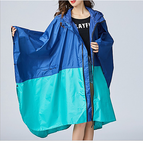 

Women's Coat Rainy Days / Wet Road All Seasons Long Coat V Neck Standard Fit Casual Jacket Solid Color Modern Style Blue Yellow