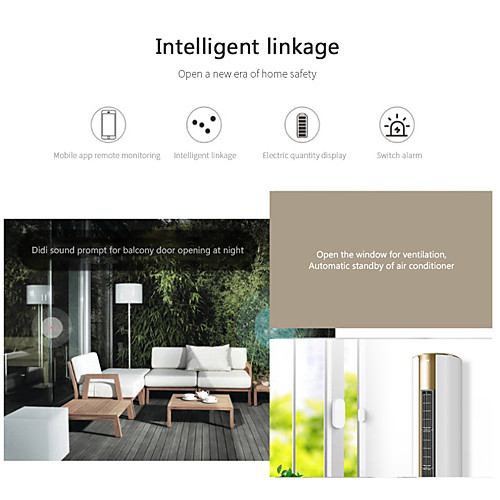 

Tuya Smart WiFi Door Sensors Door Window Open/Closed Detectors Home Security Alarm