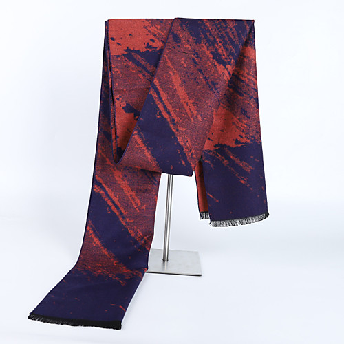

Men's Rectangle Scarf Daily Wear As Per Picture Scarf Print