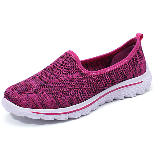 

Women's Loafers & Slip-Ons Flat Heel Round Toe Daily Mesh Solid Colored Purple Blue Pink