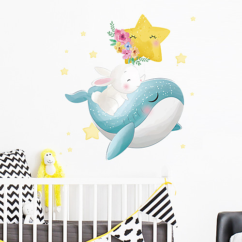 

Animals Cartoon Wall Stickers Living Room Kids Room Kindergarten Removable PVC Home Decoration Wall Decal 1pc