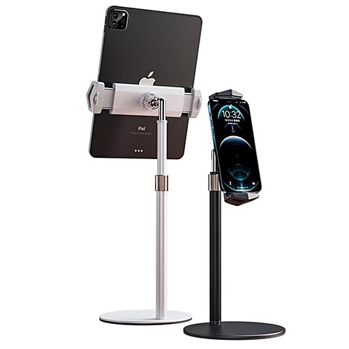 

Phone Holder Stand Mount Desk Phone Holder Phone Desk Stand Adjustable 360°Rotation Metal Phone Accessory iPhone 12 11 Pro Xs Xs Max Xr X 8 Samsung Glaxy S21 S20 Note20