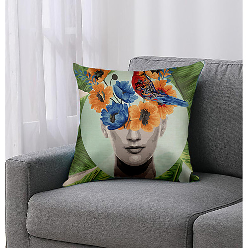 

Arty Woman Double Side Cushion Cover 1PC Soft Decorative Square Throw Pillow Cover Cushion Case Pillowcase for Bedroom Livingroom Superior Quality Machine Washable Outdoor Cushion for Sofa Couch Bed Chair