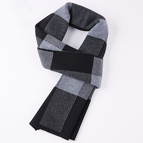 

Men's Rectangle Scarf Daily As Per Picture Scarf Color Block