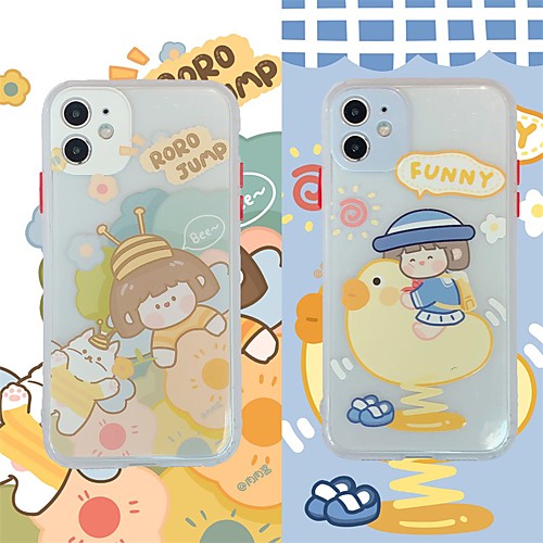 

Phone Case For Apple Back Cover iPhone 12 Pro Max 11 SE 2020 X XR XS Max 8 7 Shockproof Dustproof Cartoon TPU