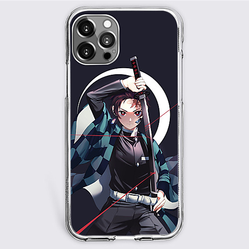 

Demon Slayer: Kimetsu no Yaiba Cartoon Characters Phone Case For Apple iPhone 12 Pro Max 11 SE 2020 X XR XS Max 8 7 Unique Design Protective Case Shockproof Dustproof Back Cover TPU