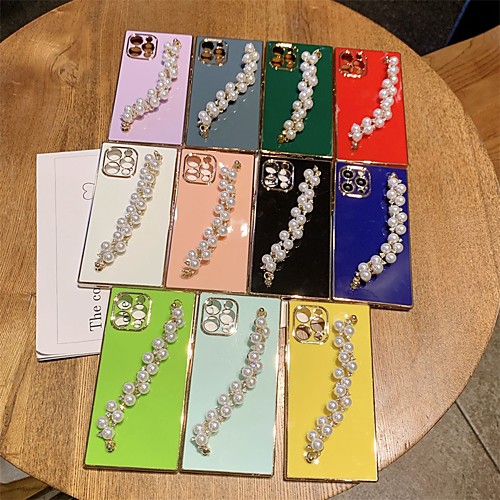 

Phone Case For Apple Back Cover iPhone 12 Pro Max 11 SE 2020 X XR XS Max 8 7 Shockproof Dustproof Solid Colored TPU