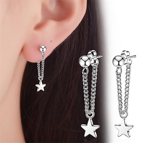 

Hoop Earrings Earrings Classic Fashion Punk Trendy Romantic Sweet Cute Imitation Pearl Earrings Jewelry Silver For Gift Date Street Birthday Festival 1 Pair