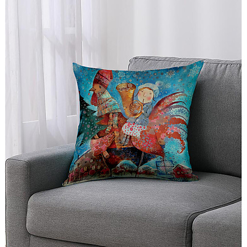 

Oil Painting Style Double Side Cushion Cover 1PC Soft Decorative Square Throw Pillow Cover Cushion Case Pillowcase for Bedroom Livingroom Superior Quality Machine Washable Outdoor Cushion for Sofa Couch Bed Chair Vintage