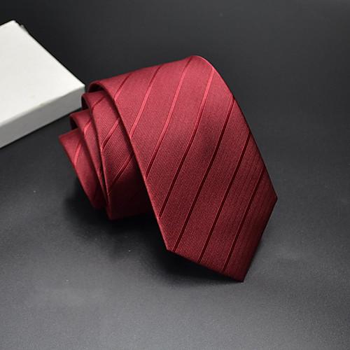 

Men's Party Necktie - Print Stylish / Pure Color