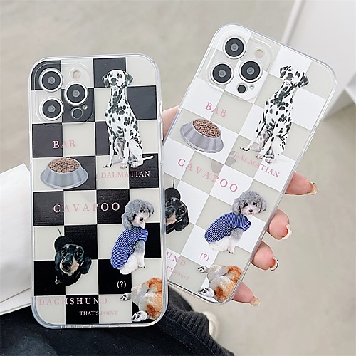 

Phone Case For Apple Back Cover iPhone 12 Pro Max 11 SE 2020 X XR XS Max 8 7 Shockproof Dustproof Cartoon Geometric Pattern TPU