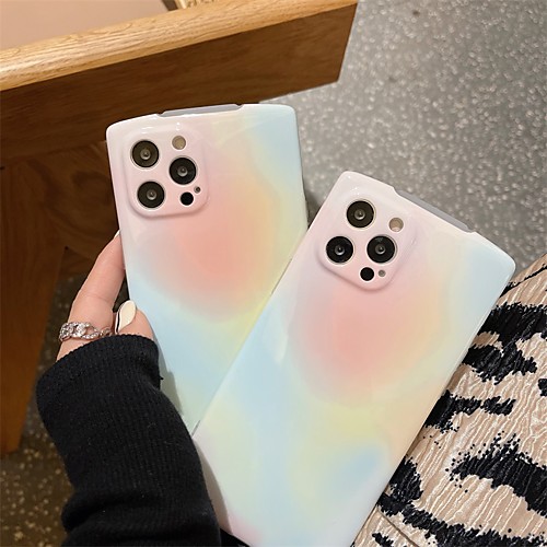 

Phone Case For Apple Back Cover iPhone 12 Pro Max 11 SE 2020 X XR XS Max iphone 7Plus / 8Plus Shockproof Dustproof Color Gradient TPU