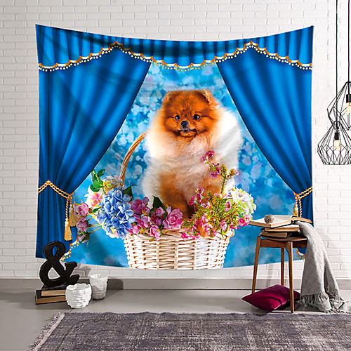 

Circus Curtain Wall Tapestry Art Decor Blanket Curtain Hanging Home Bedroom Living Room Decoration Polyester Dog