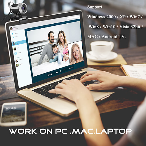 

1080P Computer Camera built-in MIC Supports Video Calls HD Webcam