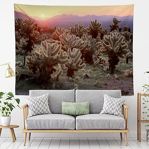 

Landscape Wall Tapestry Art Decor Blanket Curtain Hanging Home Bedroom Living Room Decoration Desert Cactus
